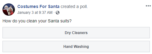 How to clean Santa suit poll